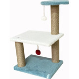 Nursoft Yavru Kedi Step Oturaklı Oyuncaklı Katlı 55 cm Kedi Tırmalama Tahtası