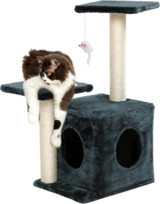 Nursoft NR-0064 Oturaklı Oyuncaklı Katlı 75 cm Kedi Tırmalama Evi