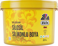 Düfa 1001 Silosil Silikonlu Akrilik Su Bazlı Dış Cephe Boyası 2.5 lt Beyaz