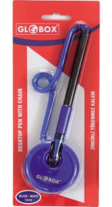 Globox Tek Renkli 1 mm Mavi Tükenmez Kalem