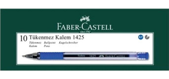 Faber-Castell Tek Renkli 0.7 mm İğne Uçlu Set Mavi 10'lu Tükenmez Kalem