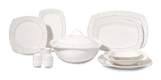 Korkmaz A8122 Mona Coll. 60 Parça Yemek Takımı Kare