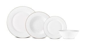 Karaca Elegance Bone Edera 24 Parça 6 Kişilik Yemek Takımı