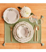 Bella Maison Julia Stoneware 24 Parça 6 Kişilik Yemek Takımı Yeşil