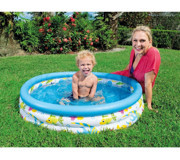 Bestway 2 Boğum Yuvarlak 122x25 cm Şişme Havuz Beyaz - Mavi