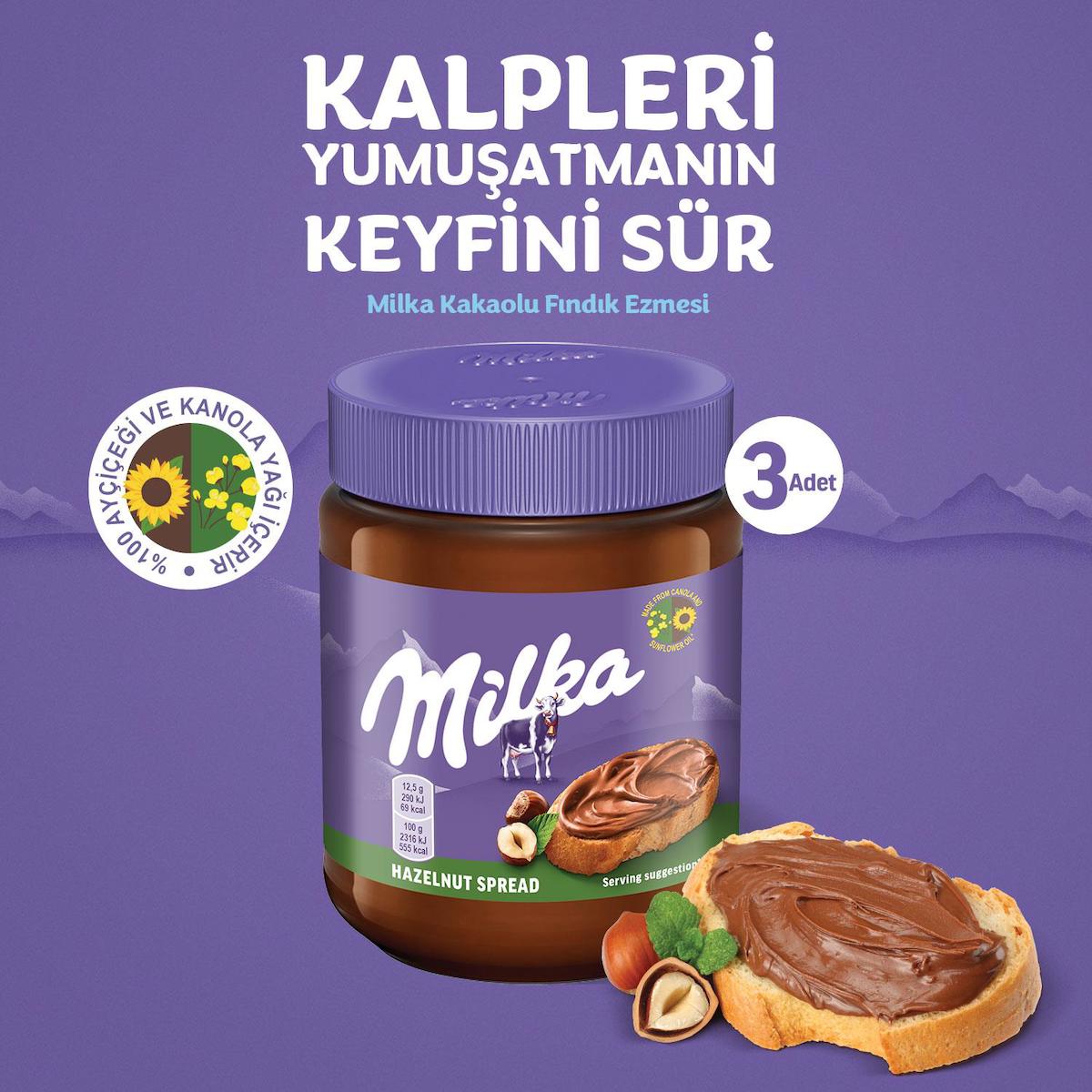 Milka Kakaolu Fındık Kreması 3x350 gr