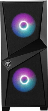 Msi Mag Forge 100R RGB Mesh 1 Fanlı Siyah Dikey ATX Oyuncu Bilgisayar Kasası