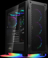 Gamdias Athena P1 RGB Mesh Sıvı Soğutmalı Siyah Dikey ATX Oyuncu Bilgisayar Kasası