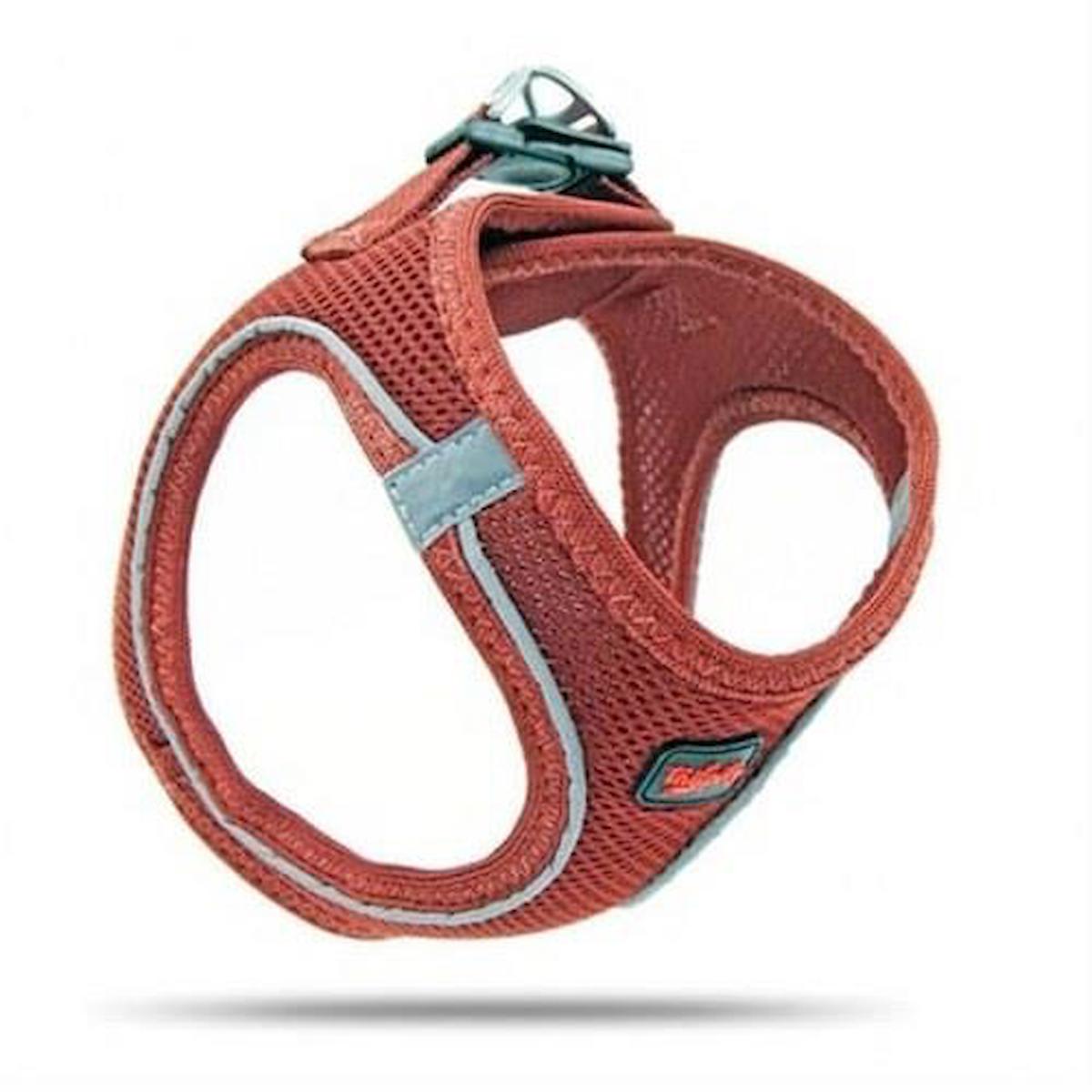 Tailpetz Air Mesh Harnes XS Ayarlanabilir Göğüs Köpek Tasması Kiremit