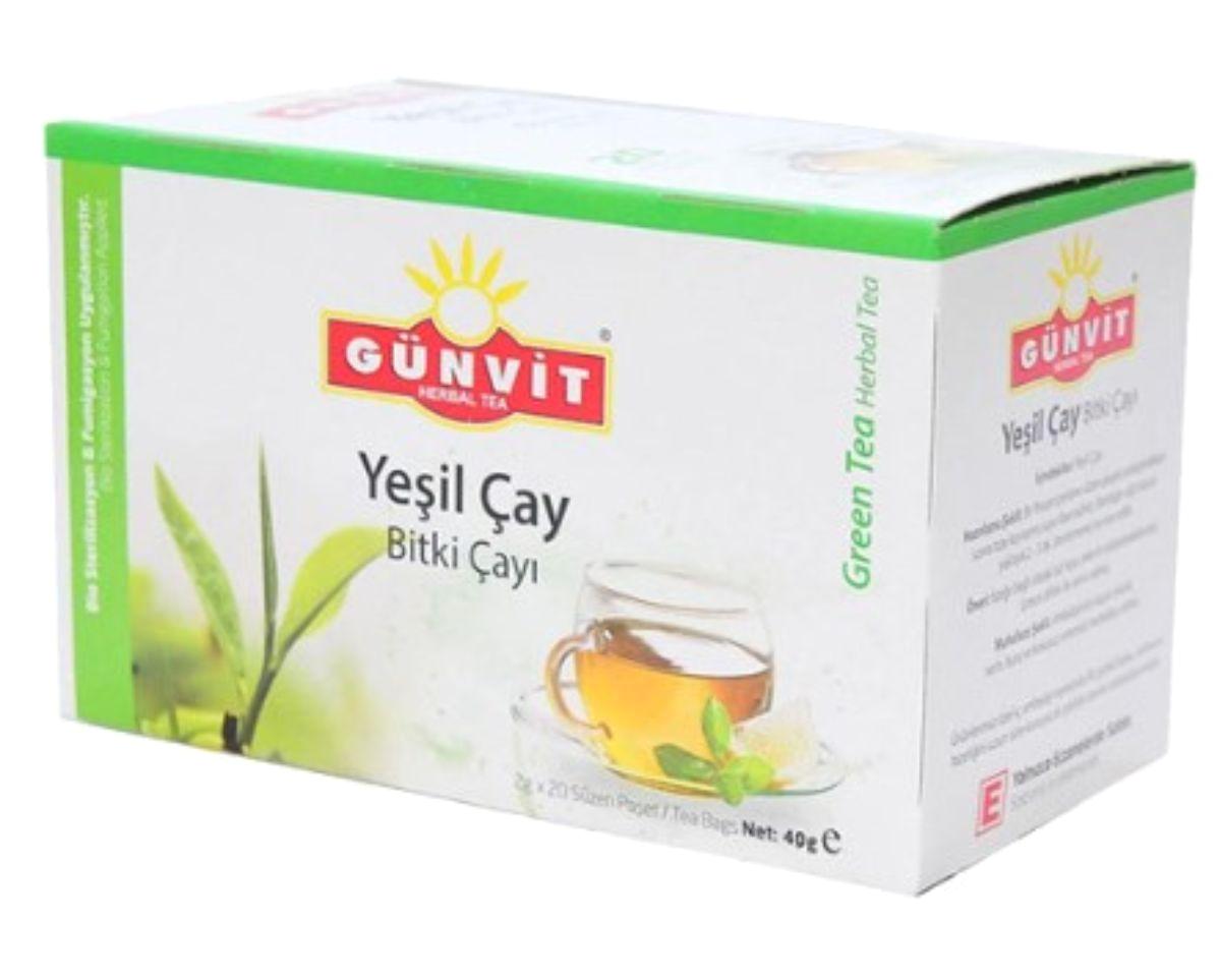 Günvit Yeşil Organik Poşet Bitki Çayı 20 Adet