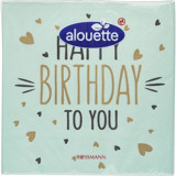 Alouette Happy Birthday Desenli Kağıt Peçete 35'li