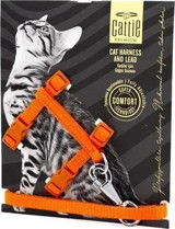 Cattie Premium 25-40 cm Turuncu Gezdirme Göğüs Kedi Tasması