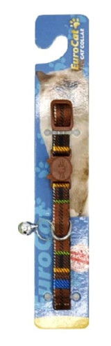 Eurocat Cat Collar 28cm Zilli Çok Renkli Gezdirme Boyun Kedi Tasması