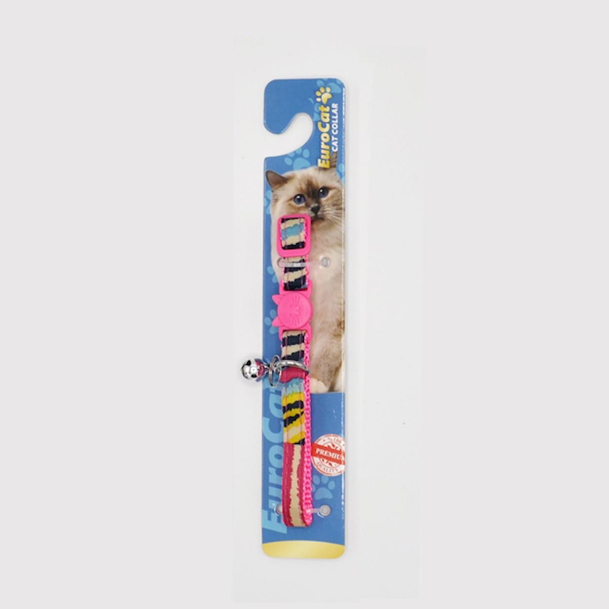 Eurocat Cat Collar Güvenlikli Pembe Gezdirme Boyun Kedi Tasması
