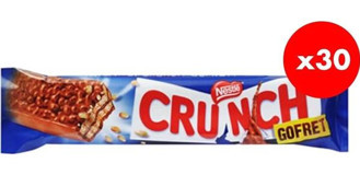 Nestle Crunch Çikolatalı Gofret 30x30 gr