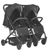 Mimma Baby Katlanabilir 360 Derece Dönebilen Kabin Tipi Baston İkiz Bebek Arabası