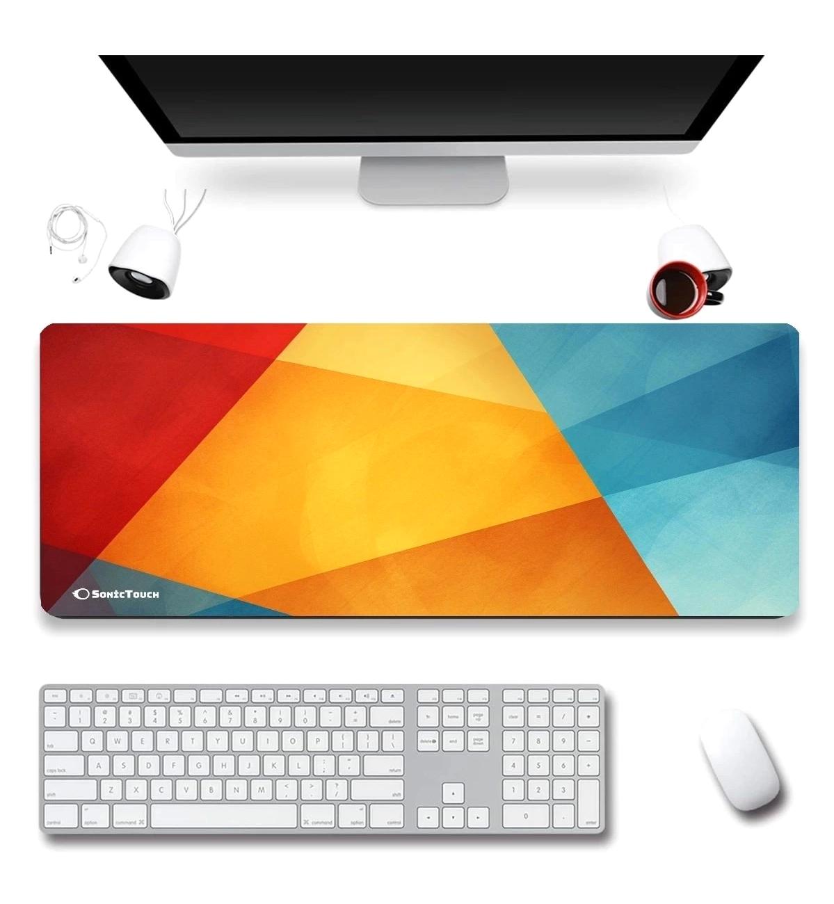 SonicTouch 40x90 cm XXL Gaming Mousepad Sarı-Kırmızı