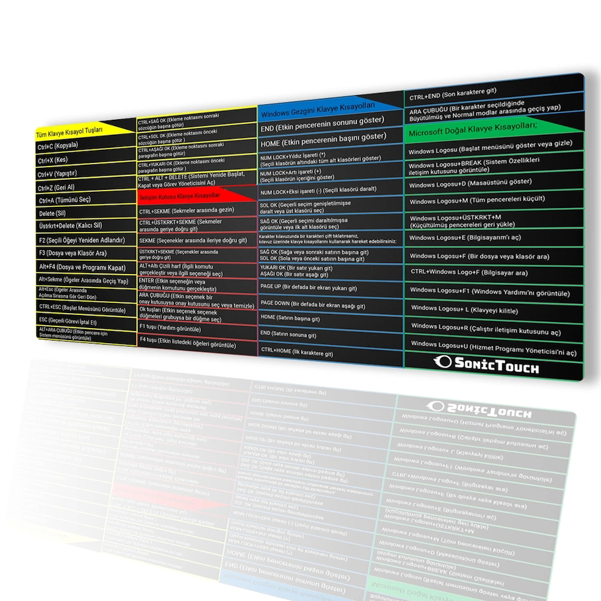 SonicTouch 90x40 cm XXL Gaming Mousepad Çok Renkli