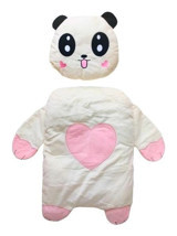 Jusso Pofuduk Pembe Panda Yastıklı Yıkanabilir 55x38 cm Alt Açma Minderi