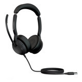 Jabra Evolve2 50 USB Mikrofonlu Kablolu Kulak Üstü Kulaklık Siyah