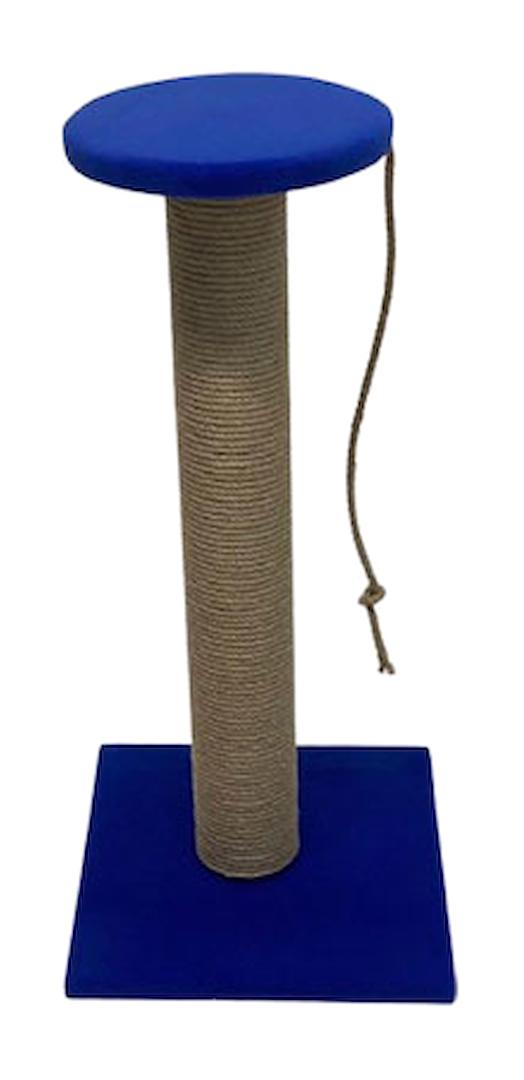 Bedspet Oturaklı 70 cm Kedi Tırmalama Direği Mavi