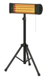 Mirkraft Essby 1800 W Ayaklı Infrared Isıtıcı Siyah