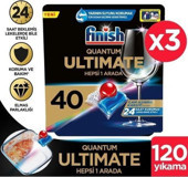 Finish Quantum Ultimate Tablet Bulaşık Makinesi Deterjanı 3x40 Adet