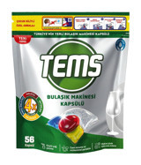 Tems 4 Etkili Kapsül Bulaşık Makinesi Deterjanı 56 Adet
