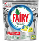 Fairy Platinum Hepsi Bir Arada Limon Tablet Bulaşık Makinesi Deterjanı 33 Adet