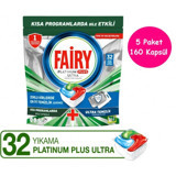 Fairy Platinum Plus Ultra Tablet Bulaşık Makinesi Deterjanı 5x32 Adet