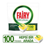 Fairy Hepsi Bir Arada Limon Tablet Bulaşık Makinesi Deterjanı 100 Adet