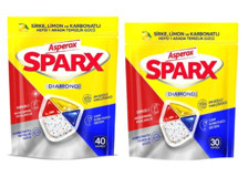 Asperox Sparx Diamond Karbonat-Limon-Sirke Kapsül Bulaşık Makinesi Deterjanı 70 Adet