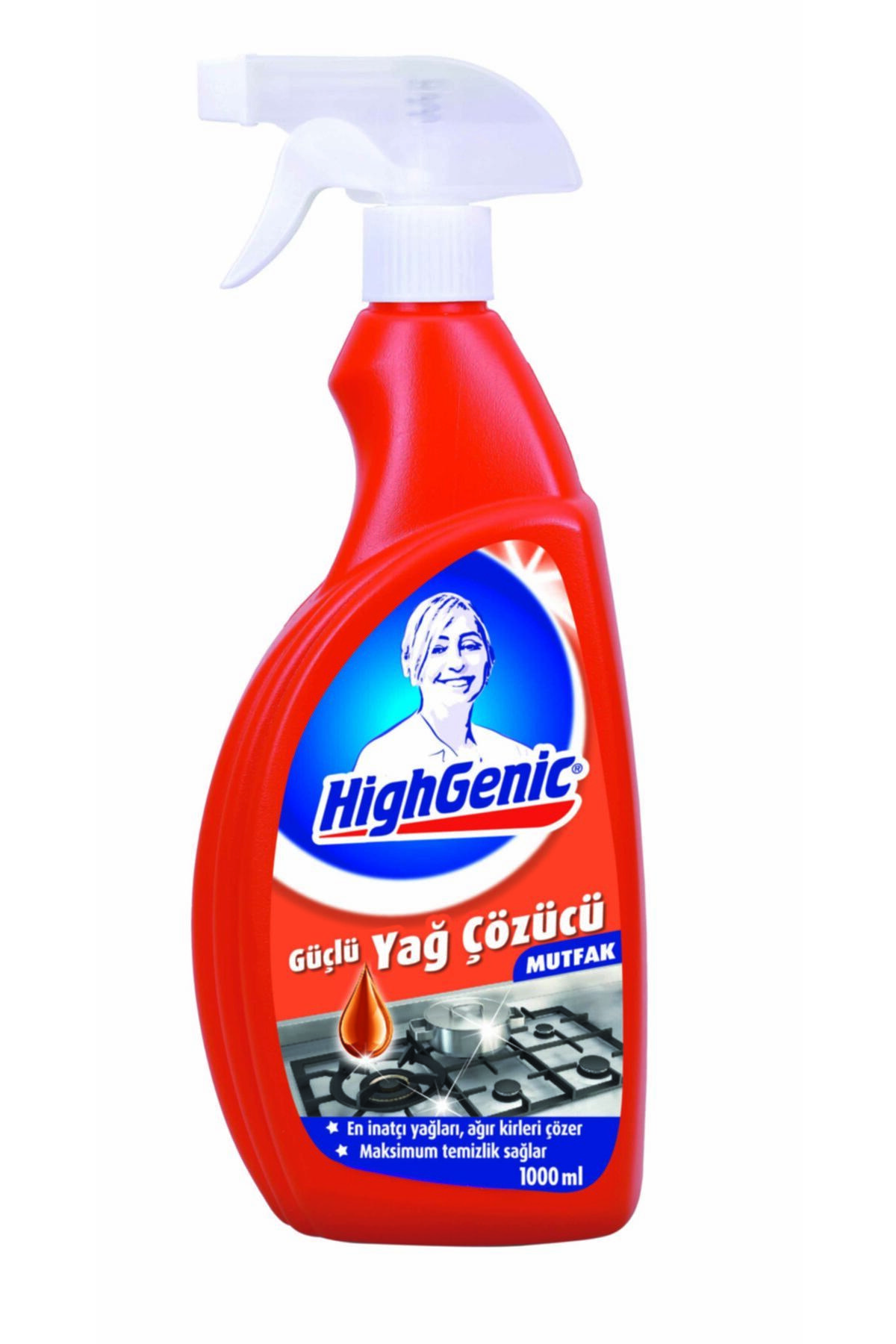Highgenic Güçlü Yağ Çözücü Sprey Mutfak Ve Banyo Temizleyici 1lt