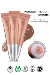 Farmasi Midnight Touch Yumuşak Sünger Uçlu Likit Bronzer 3 Adet