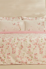 Karaca Home Annita Pamuklu 4 Mevsim 200x220 cm Çarşaflı Desenli Çift Kişilik Nevresim Takımı Pembe