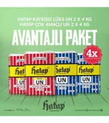 Hatap Değirmenleri Katkısız Pasta Börek Baklavalık Un 2x4 kg + Hatap Değirmenleri Çok Amaçlı Un 2x4 kg