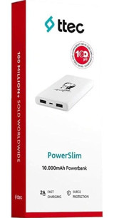 Ttec 2BB200A 10000 mAh Hızlı Şarj Type C Çoklu Bağlantı Powerbank Beyaz