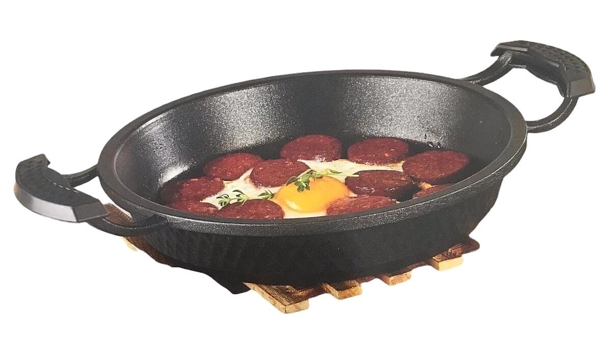 Kahramanlar Motto Döküm 18 cm Sahan Tava