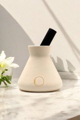 Ojijo London Bej Renk Seramik Pot Çubuklu Amber Çiçeği Oda Kokusu 200 ml