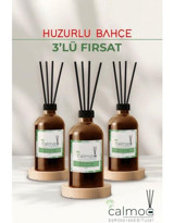 Calmo Çubuklu Huzurlu Bahçe Oda Kokusu 3x110 ml