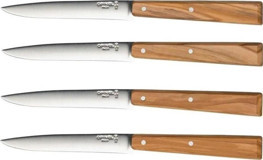 Opinel OP-001515 Ahşap Saplı Paslanmaz Çelik 4 Parça Bıçak Seti