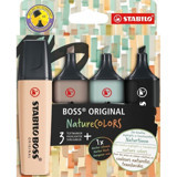 Stabilo Nature Colors 4'lü Pastel Çok Renkli Fosforlu Kalem Seti