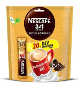 Nescafe 3'ü 1 Arada Sütlü Köpüklü Paket Granül Kahve 20x17.5 gr