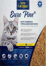 Euro Pine Topaklanan Kalın Taneli Çam Pellet Kedi Kumu 10 lt
