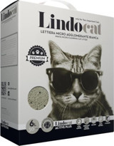 LindoCat Topaklanan İnce Taneli Aktif Karbonlu Bentonit Kedi Kumu 6 lt