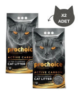 Prochoice Topaklanan İnce Taneli Aktif Karbonlu Bentonit Kedi Kumu 2x10 lt