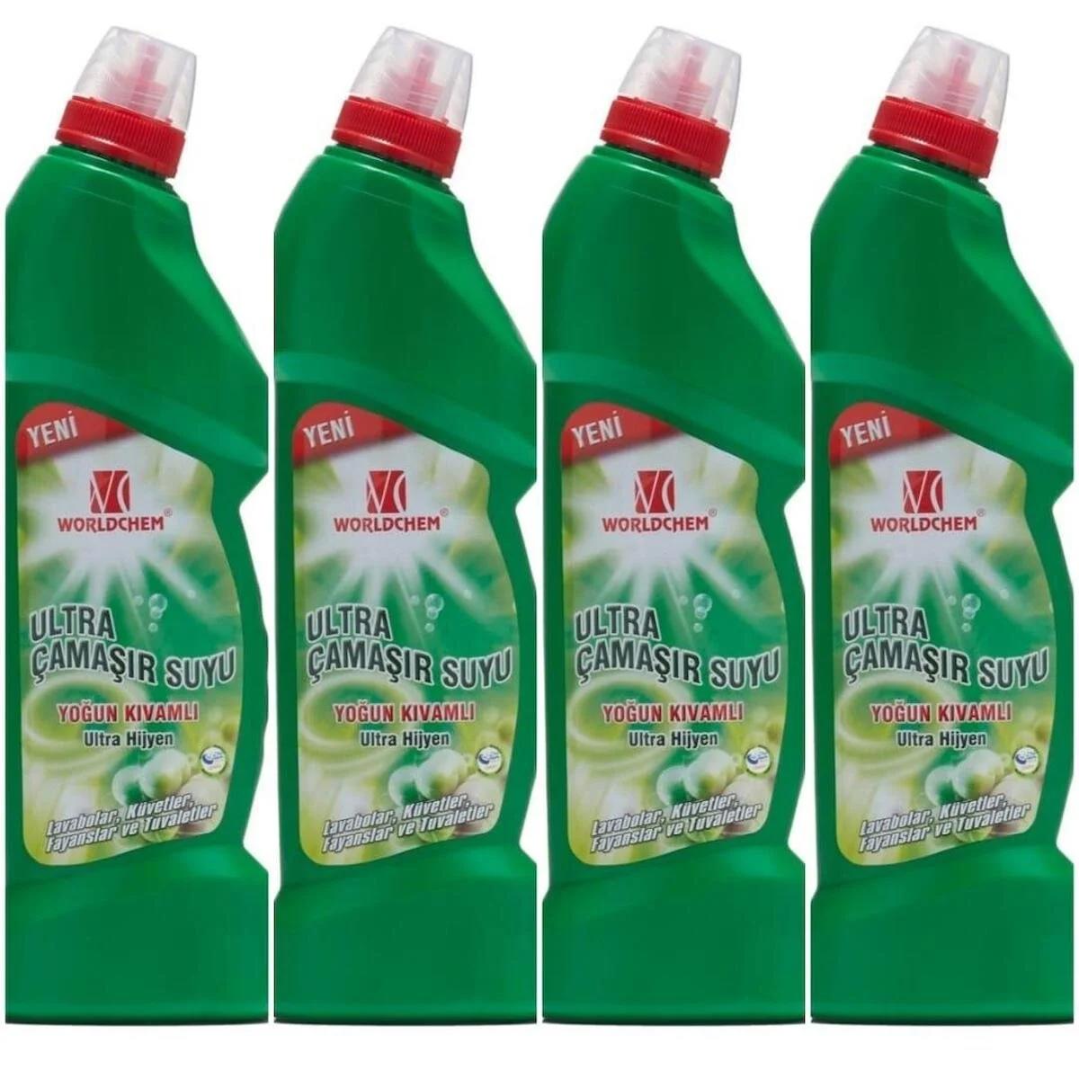 Worldchem Yoğun Kıvamlı Banyo - Tuvalet İçin Konsantre Jel Çamaşır Suyu 750 ml