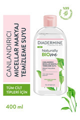 Diadermine Naturally Bio Me Alkolsüz Tüm Ciltler Su Bazlı Yüz ve Makyaj Temizleme Suyu 400 ml