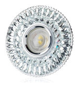 Cata CT-6583 G10 Kristal Yuvarlak Gömme Led Spot Gümüş