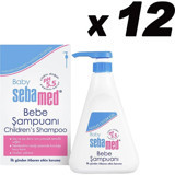 Sebamed Konak Önleyici Göz Yakmayan Hipoalerjenik Hassas Ciltler için Bebek Şampuanı 12x200 ml